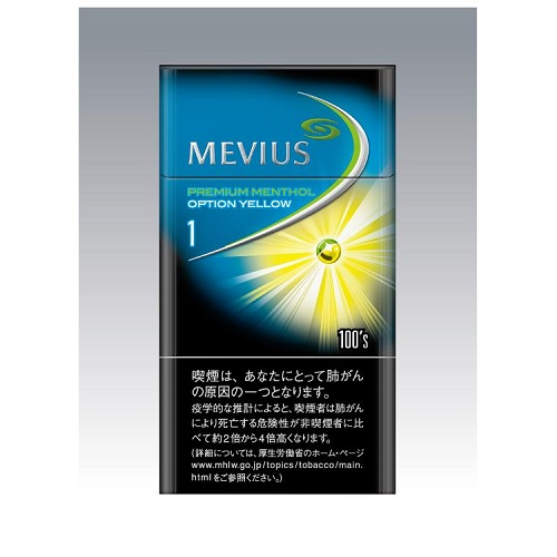 MEVIUS PREMIUM MENTHOL OPTION YELLOW ONE 100S