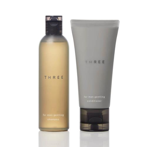 THREE For Men Gentling Shampoo & Conditioner Mini Set