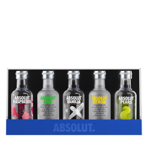 ABSOLUT FIVE VODKA 50ML x 5