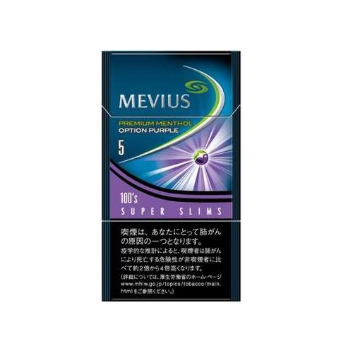 MEVIUS PREMIUM MENTHOL OPTION PURPLE 5?100′S SUPER SLIM